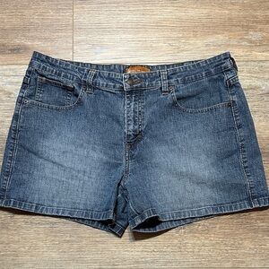 Lee Dark Blue Jean Shorts for Women 13/14
